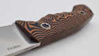 Norka JARS Jagd Outdoor Messer Orange/Black G10 Kydex