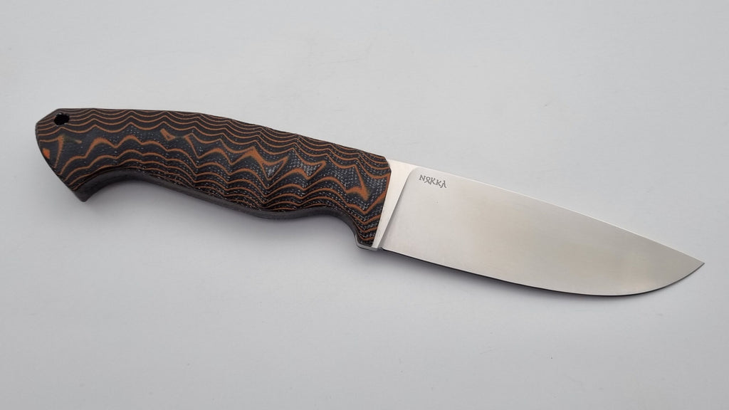 Norka JARS Jagd Outdoor Messer Orange/Black Micarta Kydex