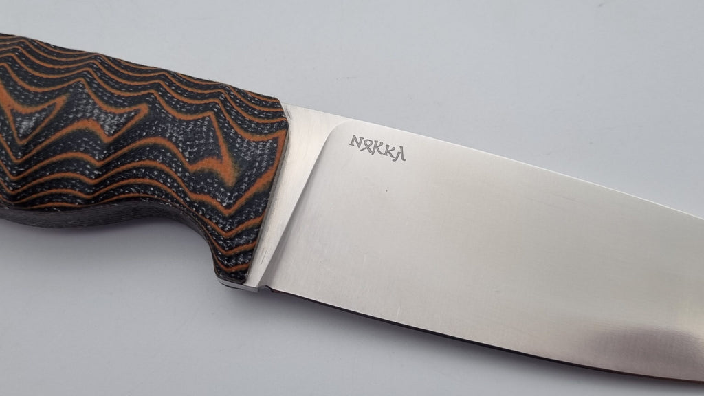 Norka JARS Jagd Outdoor Messer Orange/Black Micarta Kydex