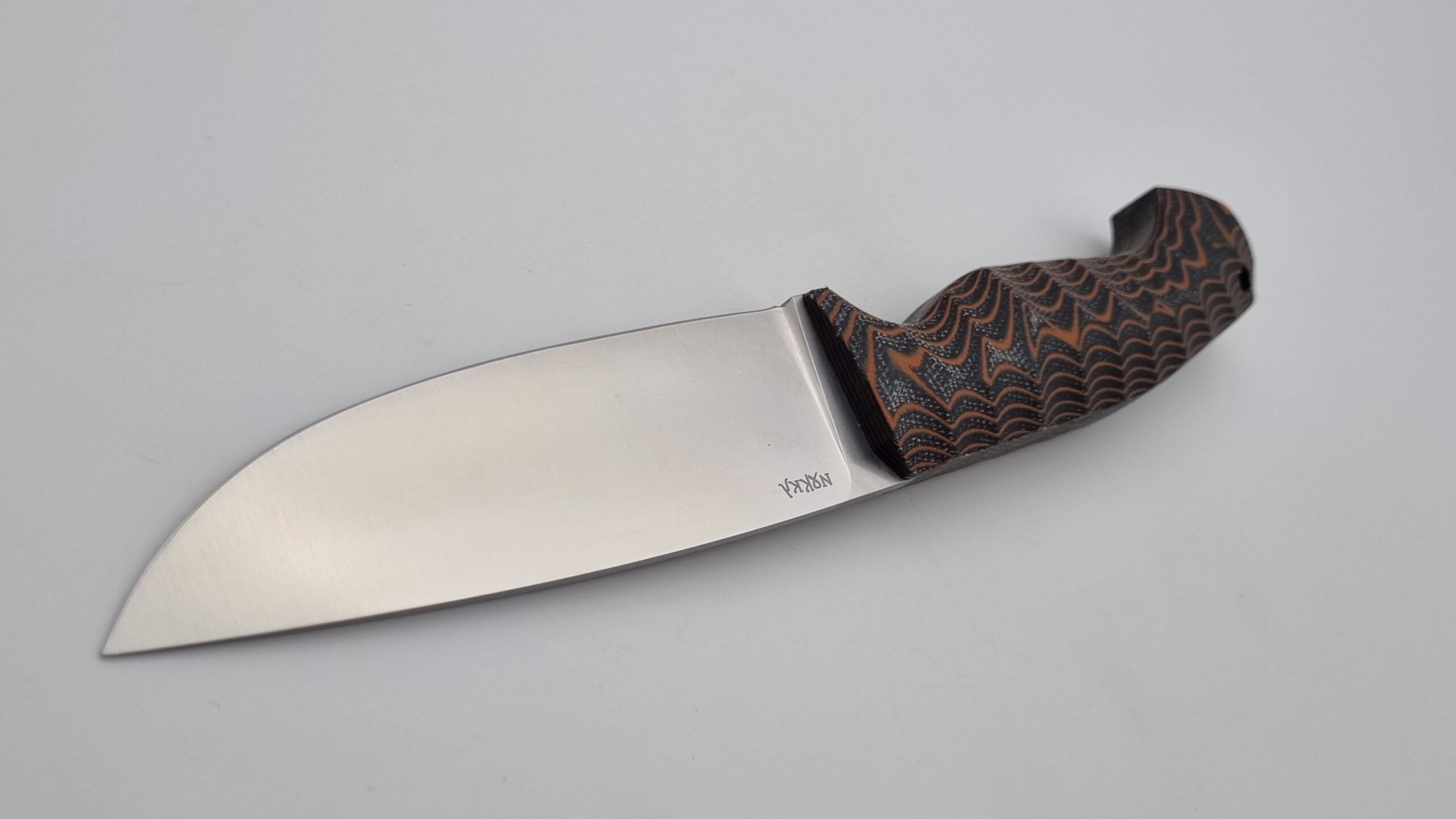 Norka JARS Jagd Outdoor Messer Orange/Black Micarta Kydex