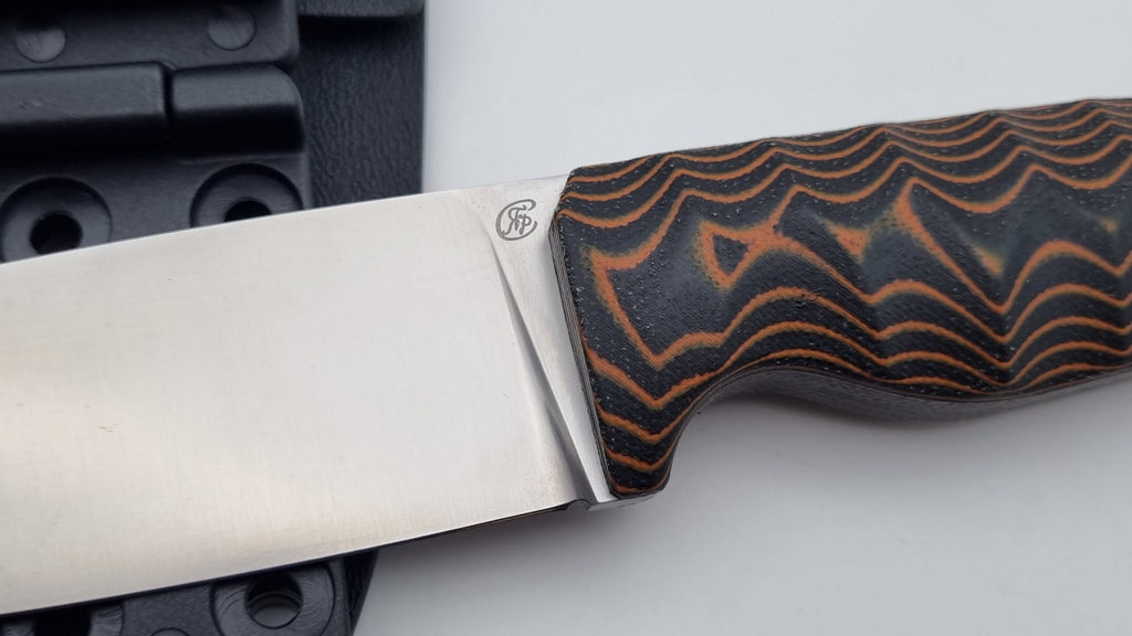 Norka JARS Jagd Outdoor Messer Orange/Black Micarta Kydex