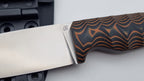 Norka JARS Jagd Outdoor Messer Orange/Black Micarta Kydex