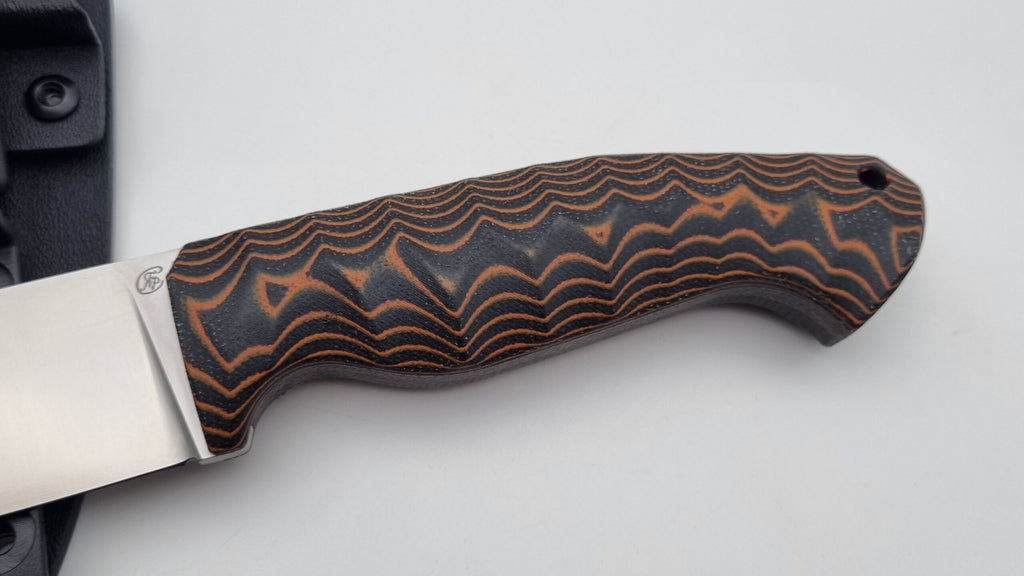 Norka JARS Jagd Outdoor Messer Orange/Black Micarta Kydex