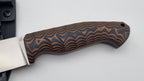 Norka JARS Jagd Outdoor Messer Orange/Black Micarta Kydex