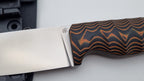 Berserker JARS Jagd Outdoor Messer Orange/Black Micarta Kydex