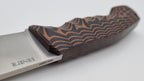 Berserker JARS Jagd Outdoor Messer Orange/Black Micarta Kydex