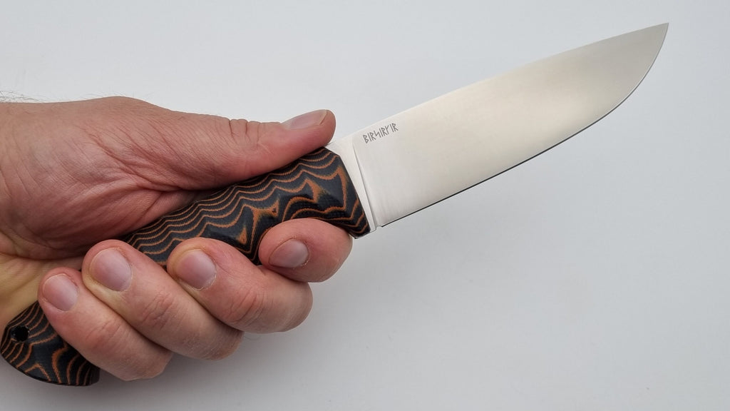 Berserker JARS Jagd Outdoor Messer Orange/Black Micarta Kydex