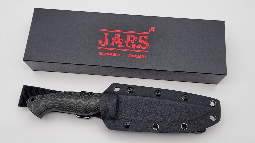 Berserker JARS Jagd Outdoor Messer Green/Black Micarta Kydex