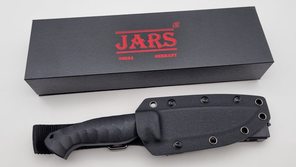 Norka JARS Jagd Outdoor Messer  Black Micarta Kydex