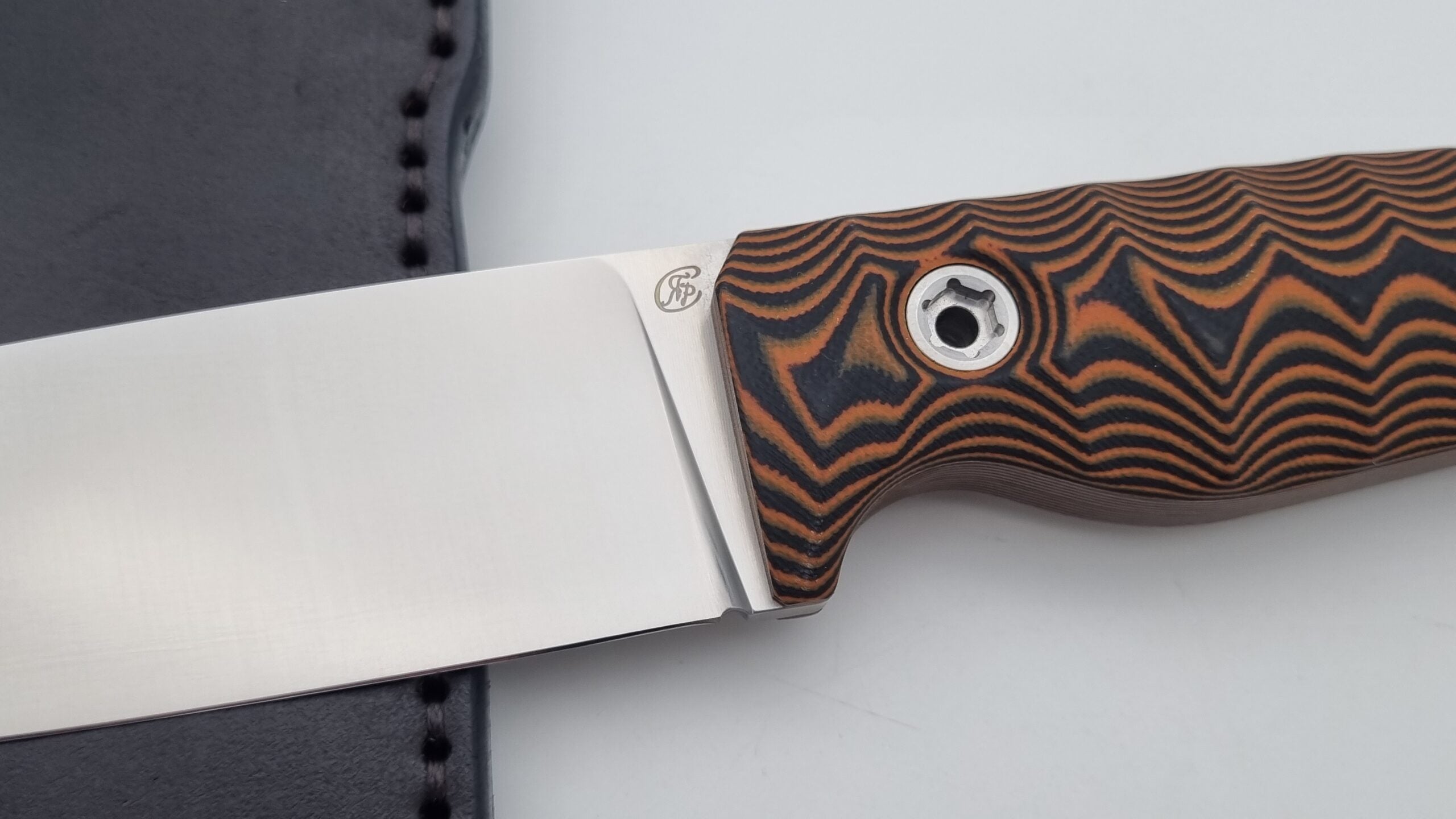 Berserker JARS Jagd Outdoor Messer Orange/Black G10 Leder