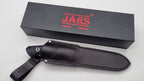 Leopard JARS Jagd Outdoor Messer Black G10 Leder