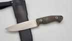 Leopard JARS Jagd Outdoor Messer Beige G10 Leder