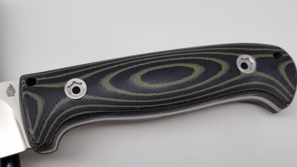 Bushcraft Beaver SE Reini Rossmann Micarta Outdoor Jagd Bushcraft Messer Green/Black  Kydex