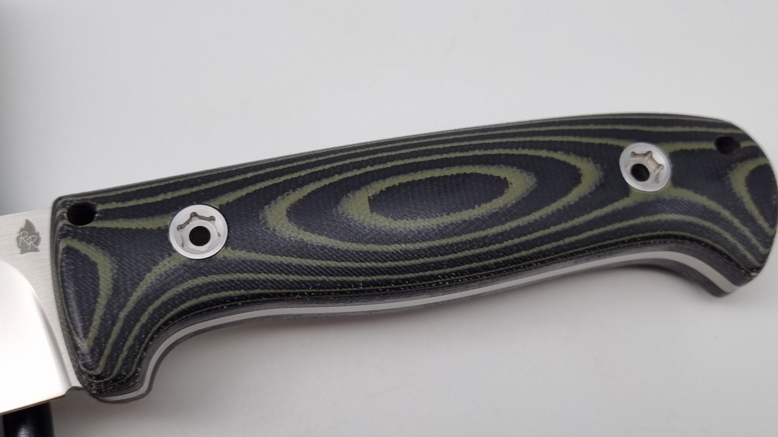 Bushcraft Beaver SE Reini Rossmann Micarta Outdoor Jagd Bushcraft Messer Green/Black  Kydex