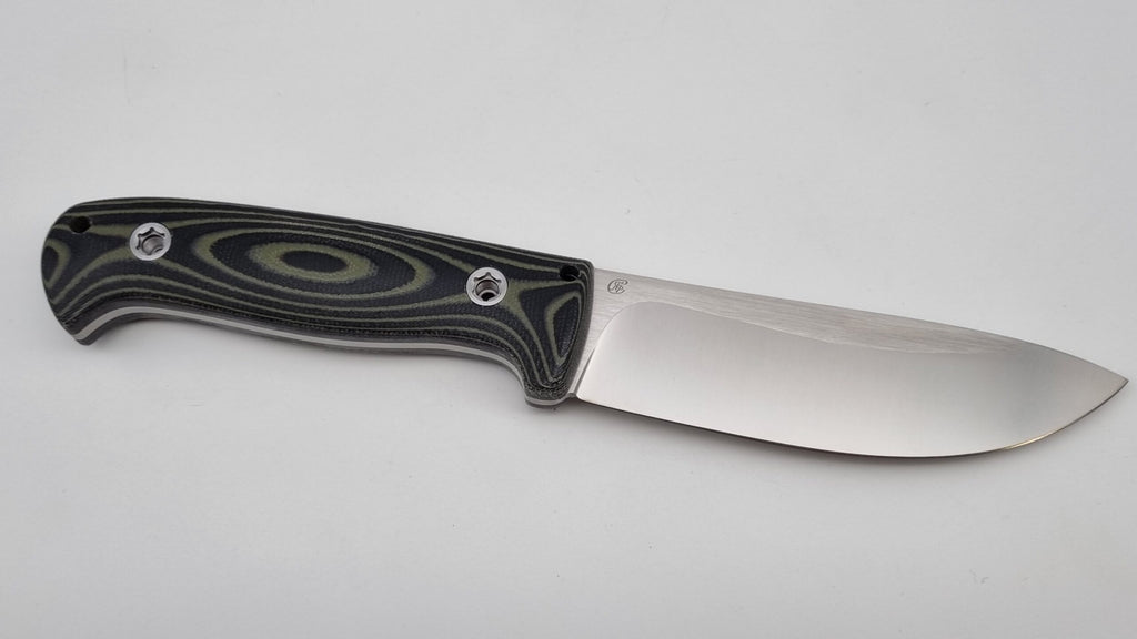 Bushcraft Beaver SE Reini Rossmann Micarta Outdoor Jagd Bushcraft Messer Green/Black  Kydex