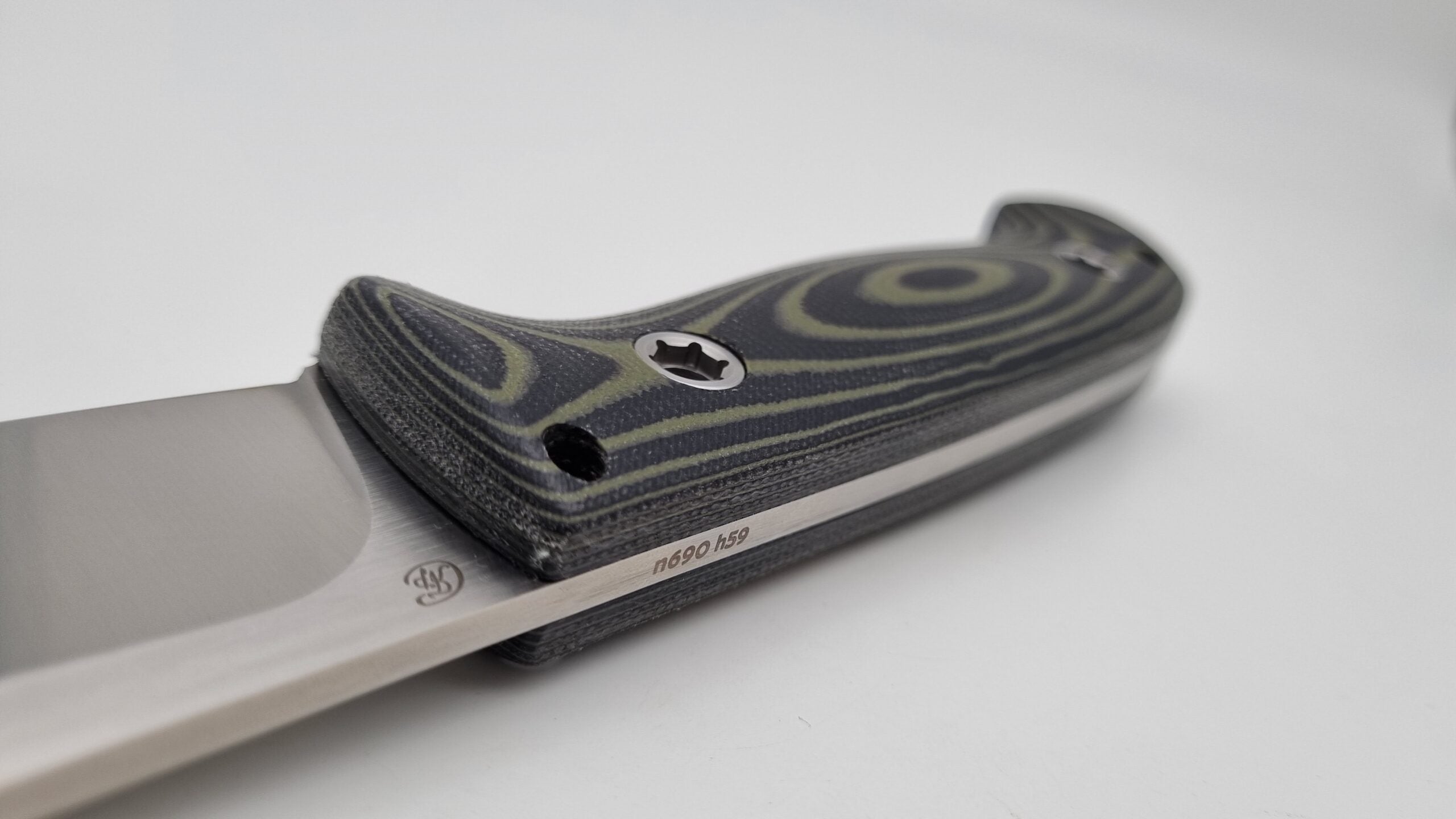 Bushcraft Beaver SE Reini Rossmann Micarta Outdoor Jagd Bushcraft Messer Green/Black  Kydex
