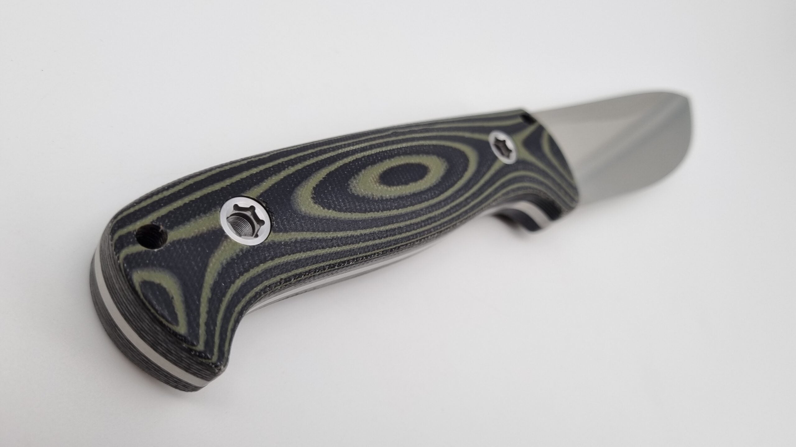 Bushcraft Beaver SE Reini Rossmann Micarta Outdoor Jagd Bushcraft Messer Green/Black  Kydex