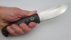 Bushcraft Beaver SE Reini Rossmann Micarta Outdoor Jagd Bushcraft Messer Green/Black  Leather