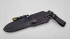 Bushcraft Beaver SE Reini Rossmann Micarta Outdoor Jagd Bushcraft Messer Green/Black  Leather
