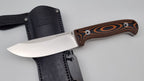 Bushcraft Beaver SE Reini Rossmann Micarta Outdoor Jagd Bushcraft Messer Orange/Black  Leather
