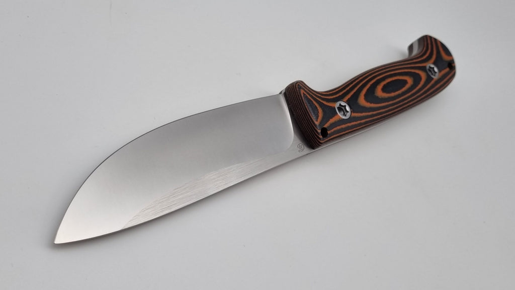 Bushcraft Beaver SE Reini Rossmann Micarta Outdoor Jagd Bushcraft Messer Orange/Black  Kydex