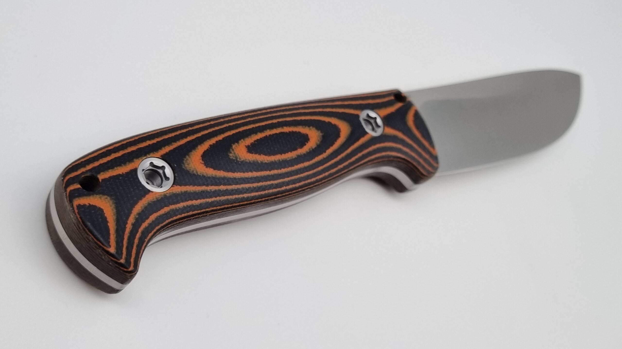 Bushcraft Beaver SE Reini Rossmann Micarta Outdoor Jagd Bushcraft Messer Orange/Black  Kydex