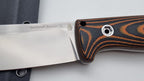 Bushcraft Beaver SE Reini Rossmann Micarta Outdoor Jagd Bushcraft Messer Orange/Black  Kydex