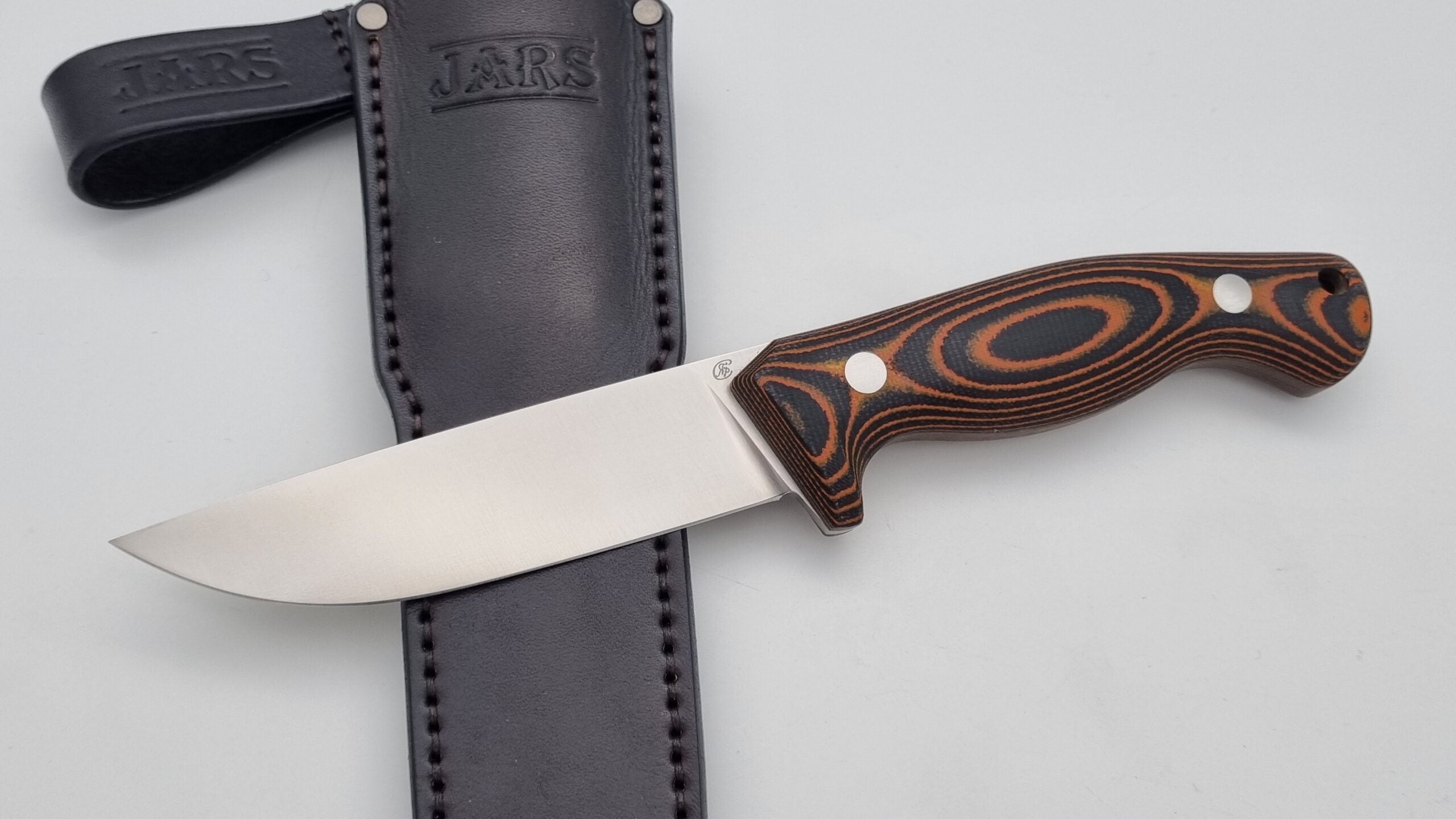 Wolf JARS Messer Outdoor Jagd Messer Orange/Black Micarta