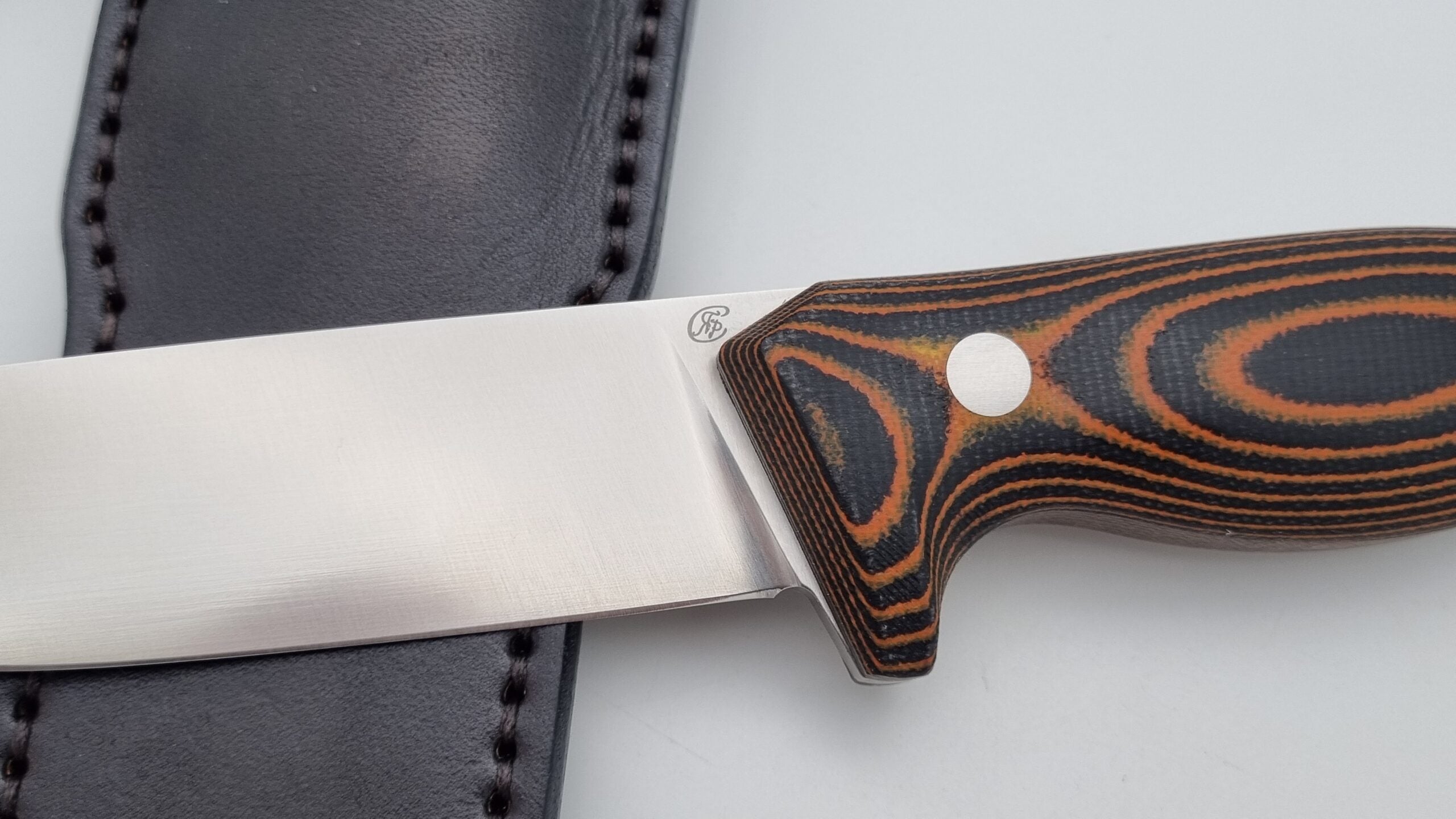 Wolf JARS Messer Outdoor Jagd Messer Orange/Black Micarta