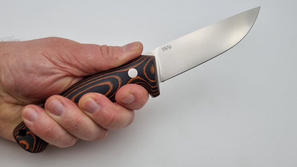Wolf JARS Messer Outdoor Jagd Messer Orange/Black Micarta