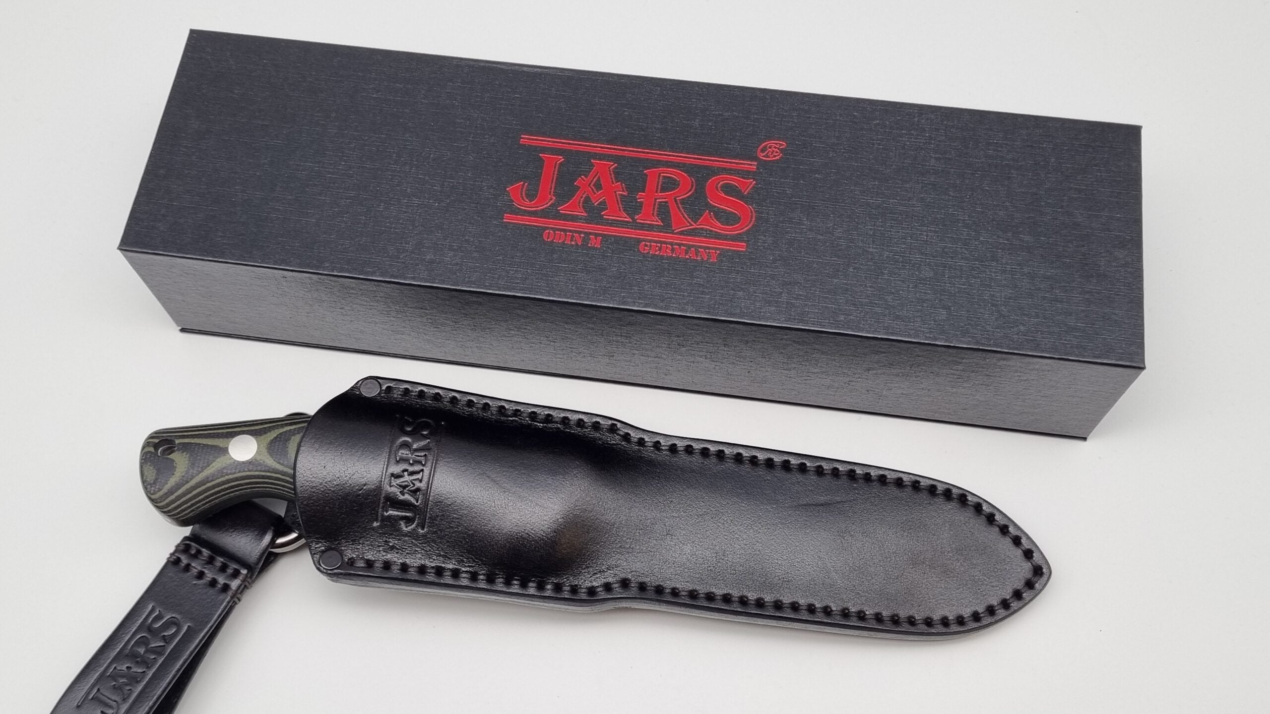 Odin M 2.0 JARS Messer Outdoor Jagd Messer Green/Black Micarta