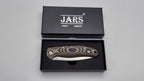 Sprinz JARS Klappmesser zwei Hand EDC Beige G10