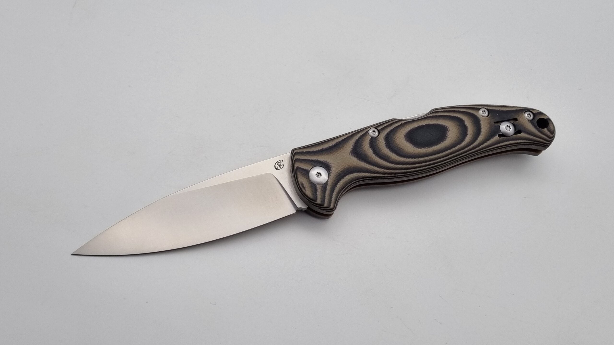 Sprinz JARS Klappmesser zwei Hand EDC Beige G10