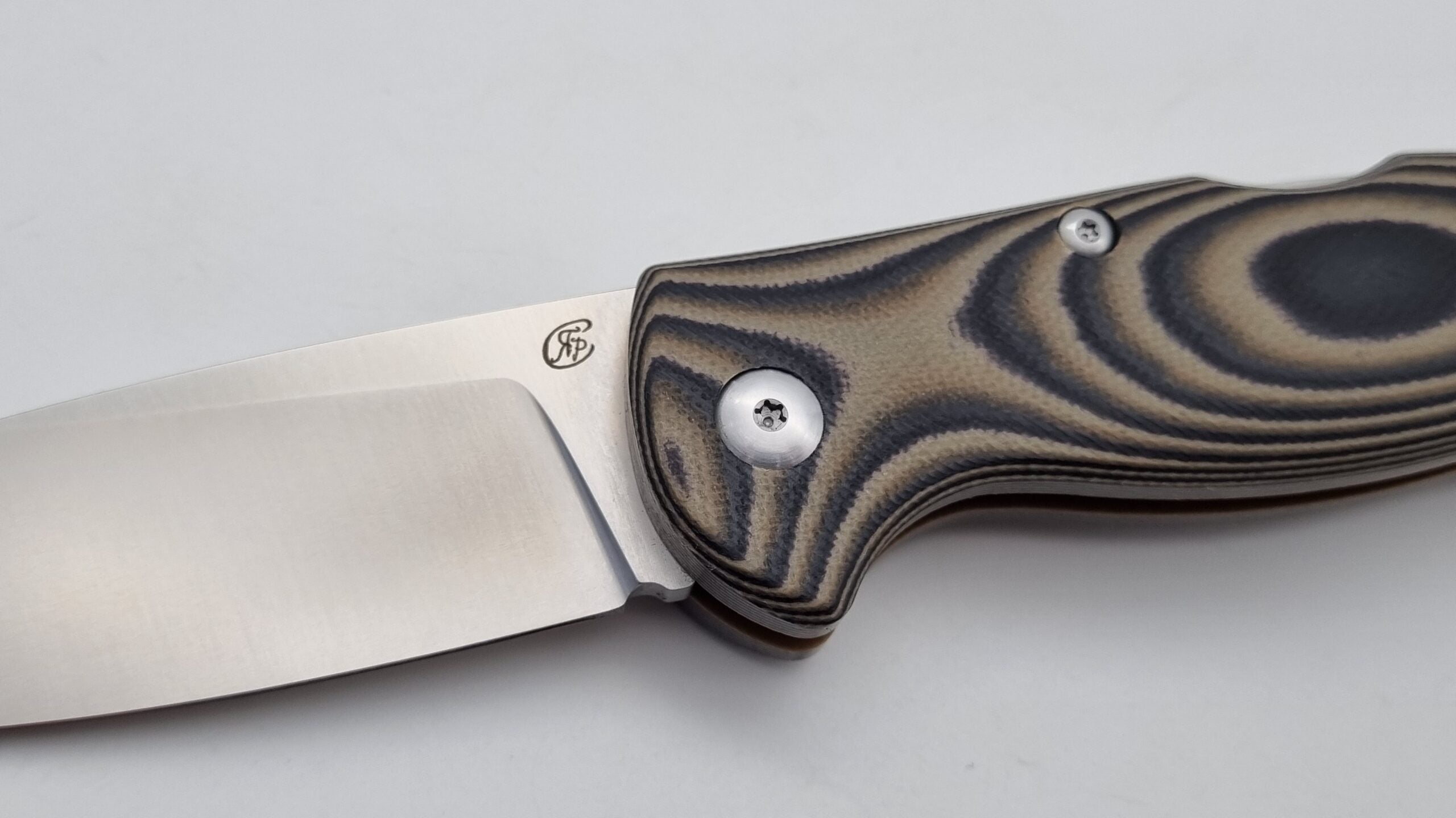 Sprinz JARS Klappmesser zwei Hand EDC Beige G10
