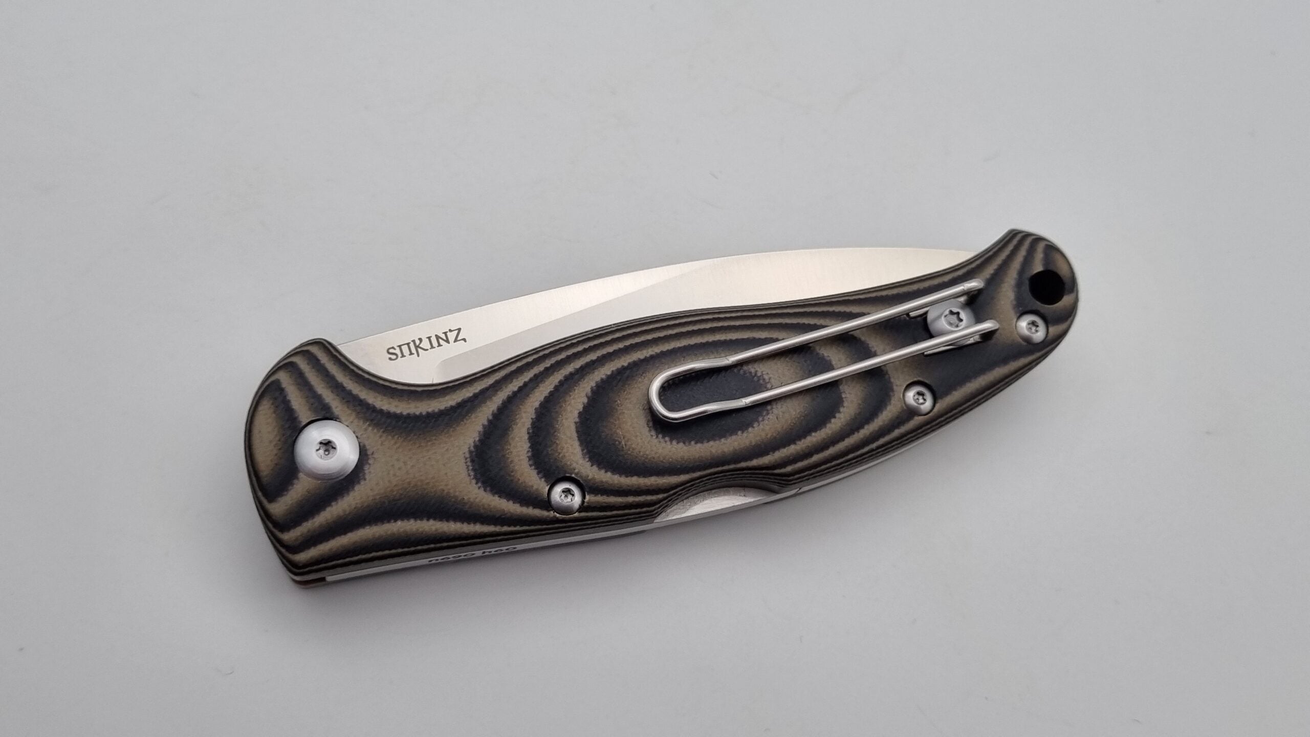 Sprinz JARS Klappmesser zwei Hand EDC Beige G10