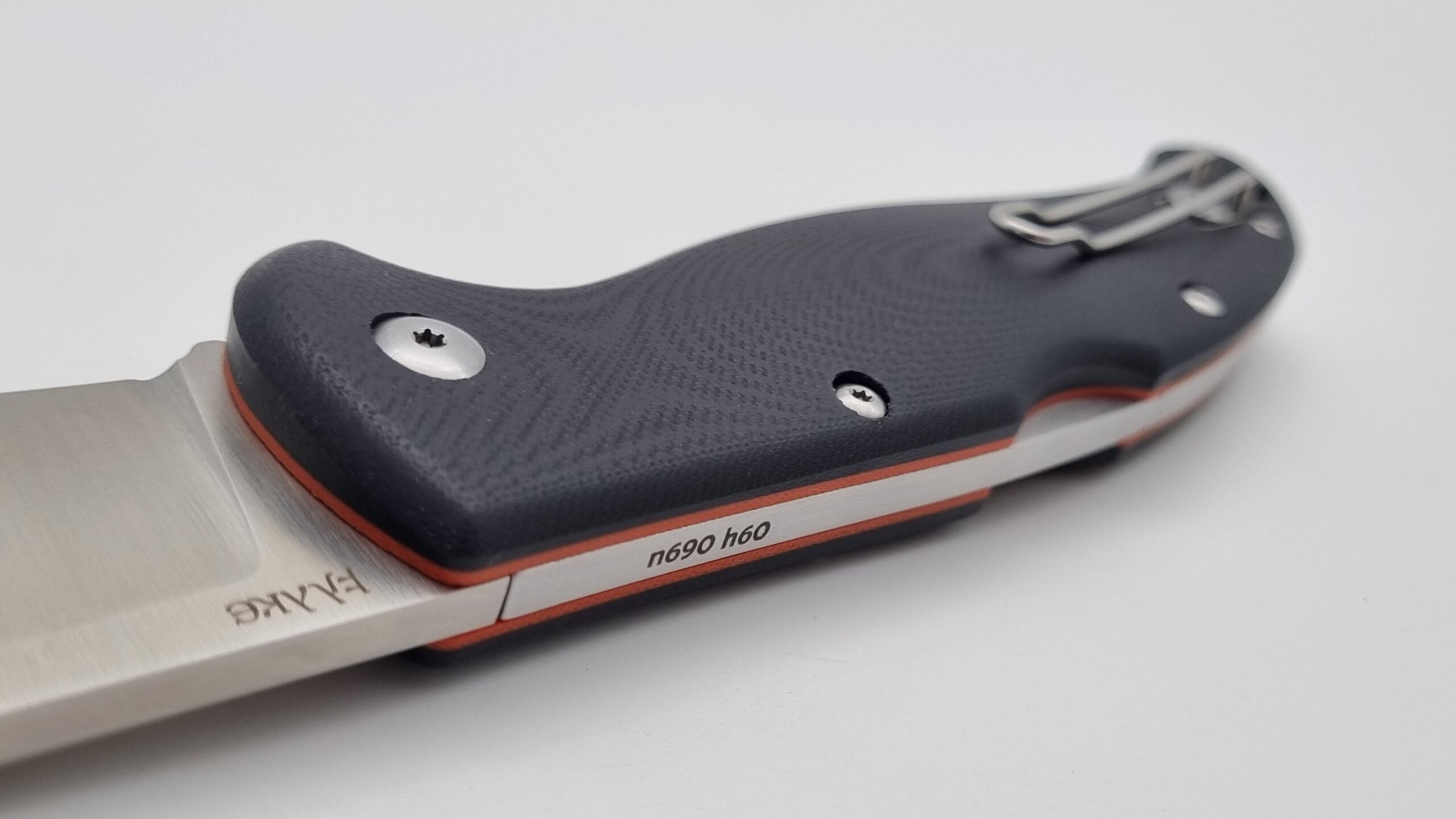 Falke JARS Klappmesser Bushcraft Outdoor Jagd Messer G10 Black/Orange G10