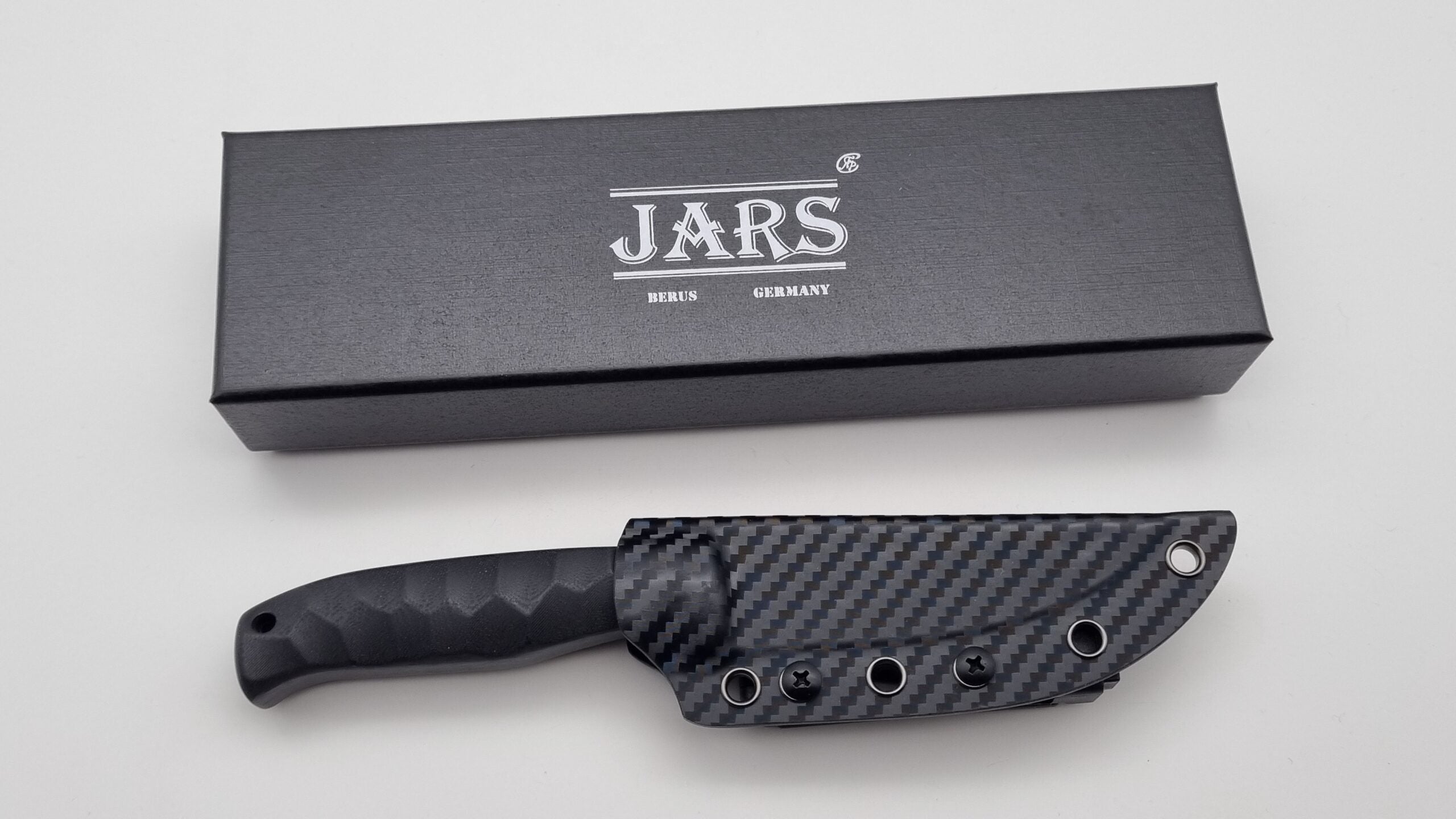 Berus JARS Messer von Jackknife Brushed Outdoor Jagd Messer Black G10