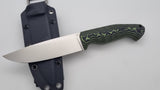 Leopard JARS Jagd Outdoor Messer Neon/Black Micarta Kydex