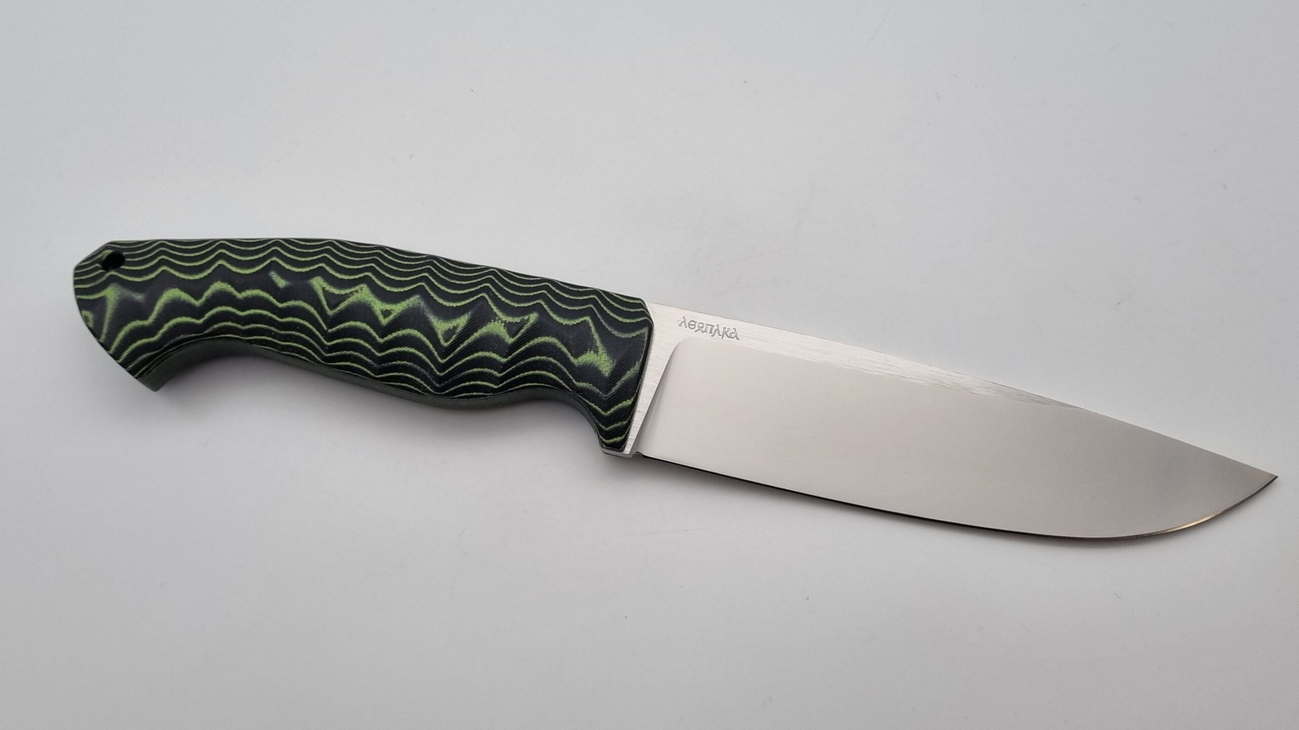 Leopard JARS Jagd Outdoor Messer Neon/Black Micarta Kydex