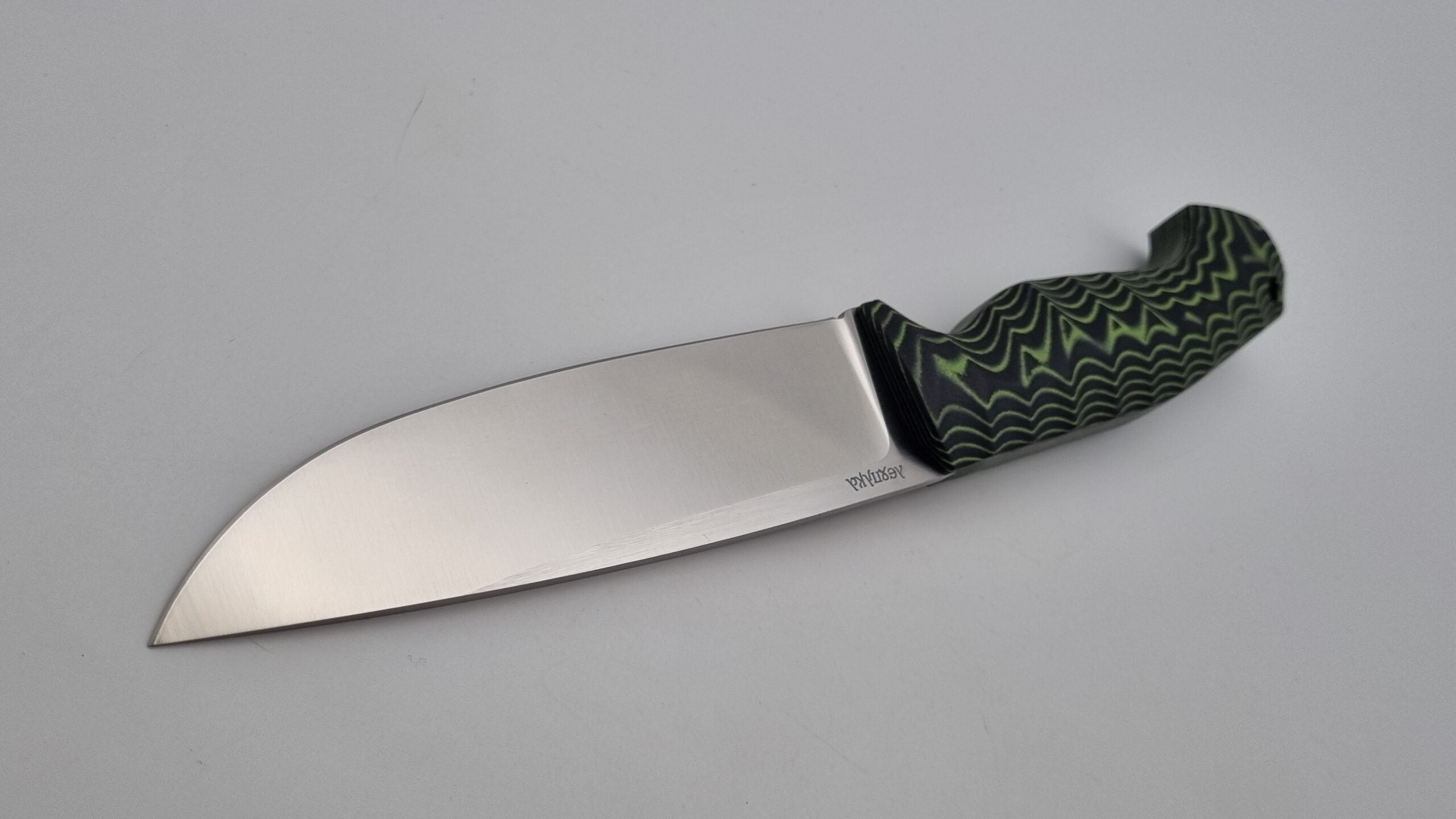 Leopard JARS Jagd Outdoor Messer Neon/Black Micarta Kydex