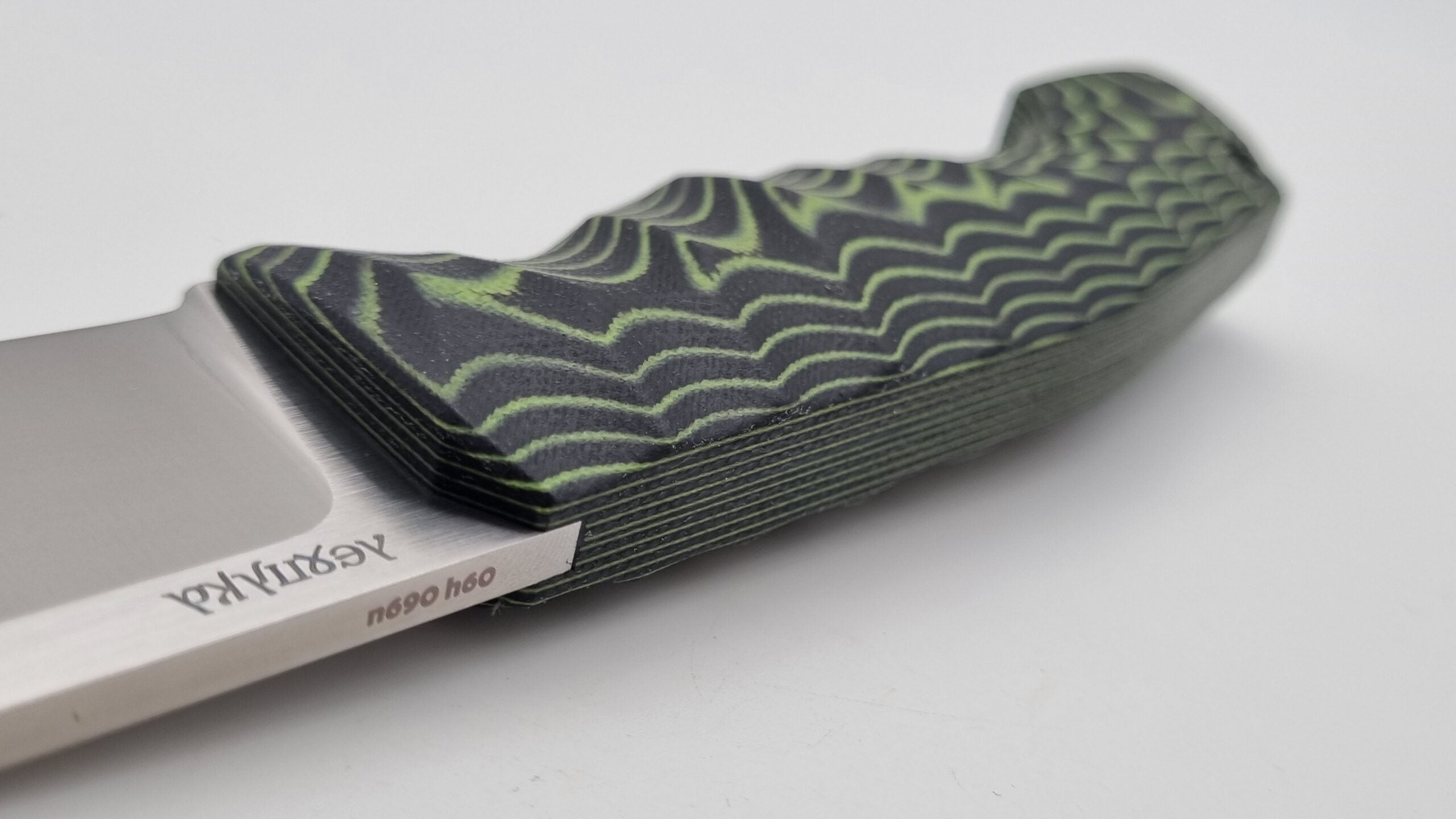 Leopard JARS Jagd Outdoor Messer Neon/Black Micarta Kydex