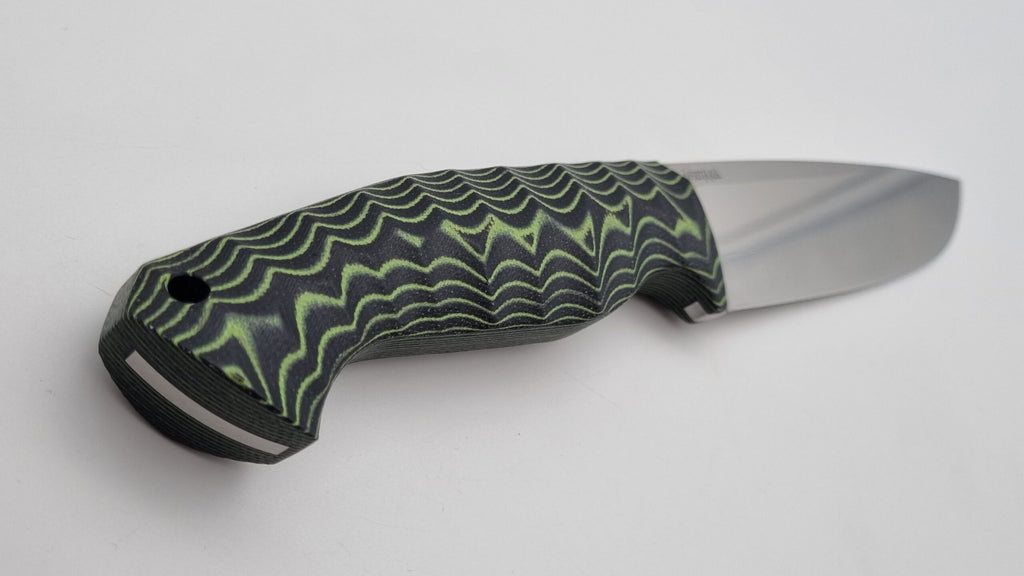 Leopard JARS Jagd Outdoor Messer Neon/Black Micarta Kydex