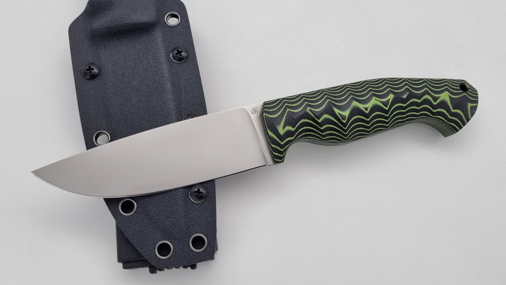 Norka JARS Jagd Outdoor Messer Neon/Black Micarta Kydex