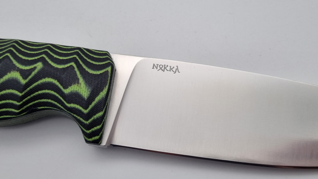 Norka JARS Jagd Outdoor Messer Neon/Black Micarta Kydex
