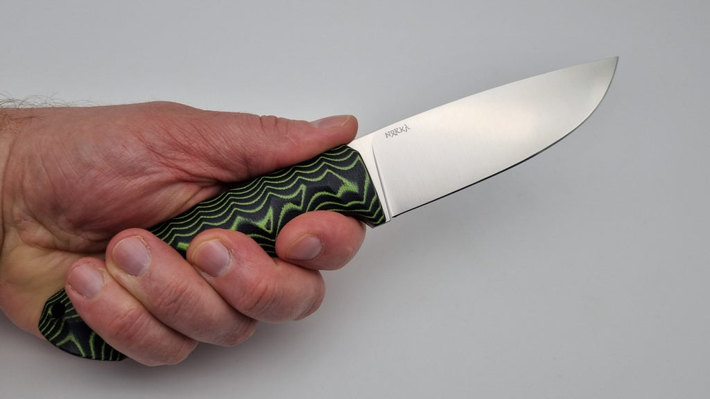 Norka JARS Jagd Outdoor Messer Neon/Black Micarta Kydex