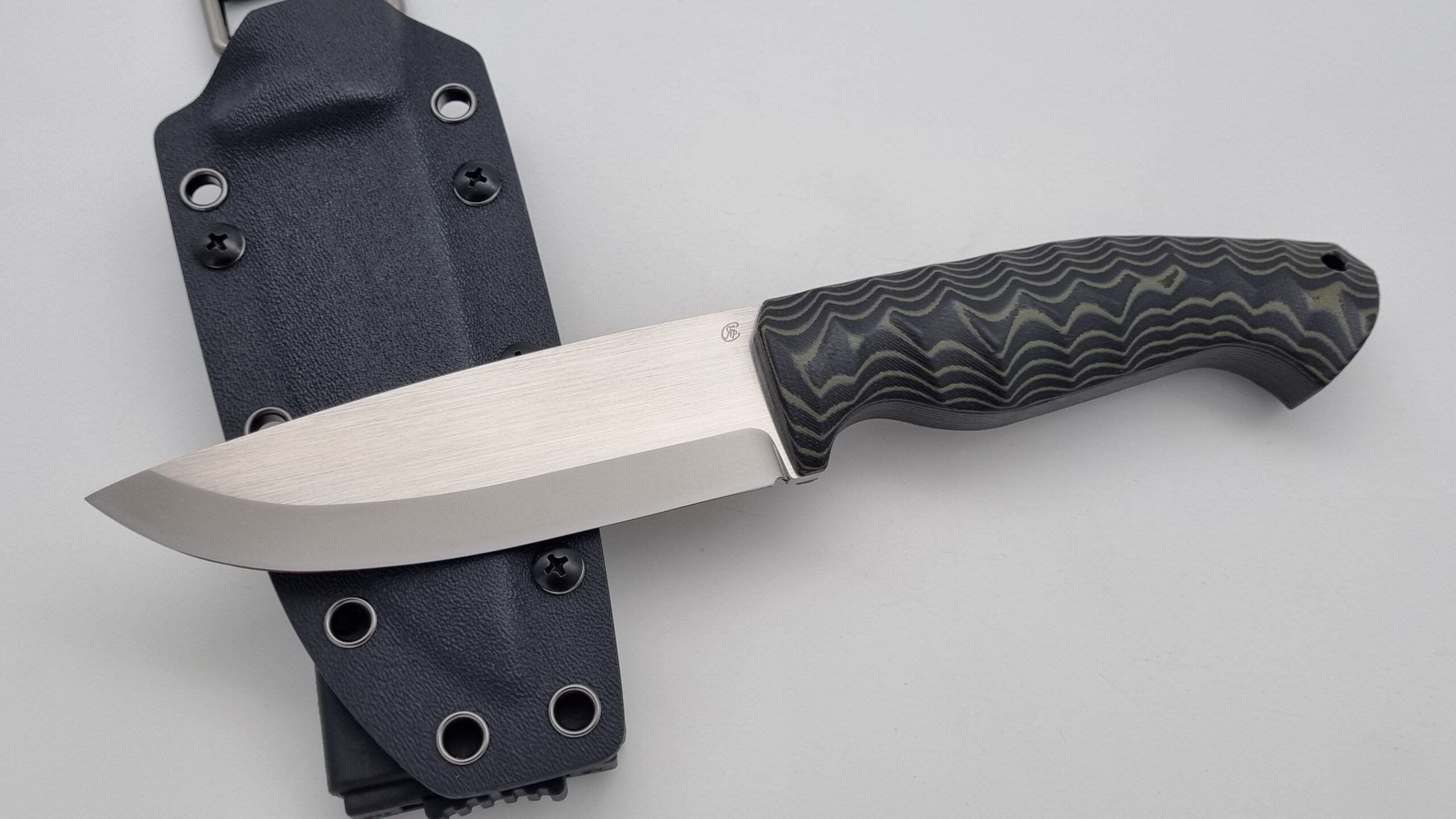 Waräger JARS Bushcraft Survival Jagd Outdoor Messer Green/Black Micarta Kydex