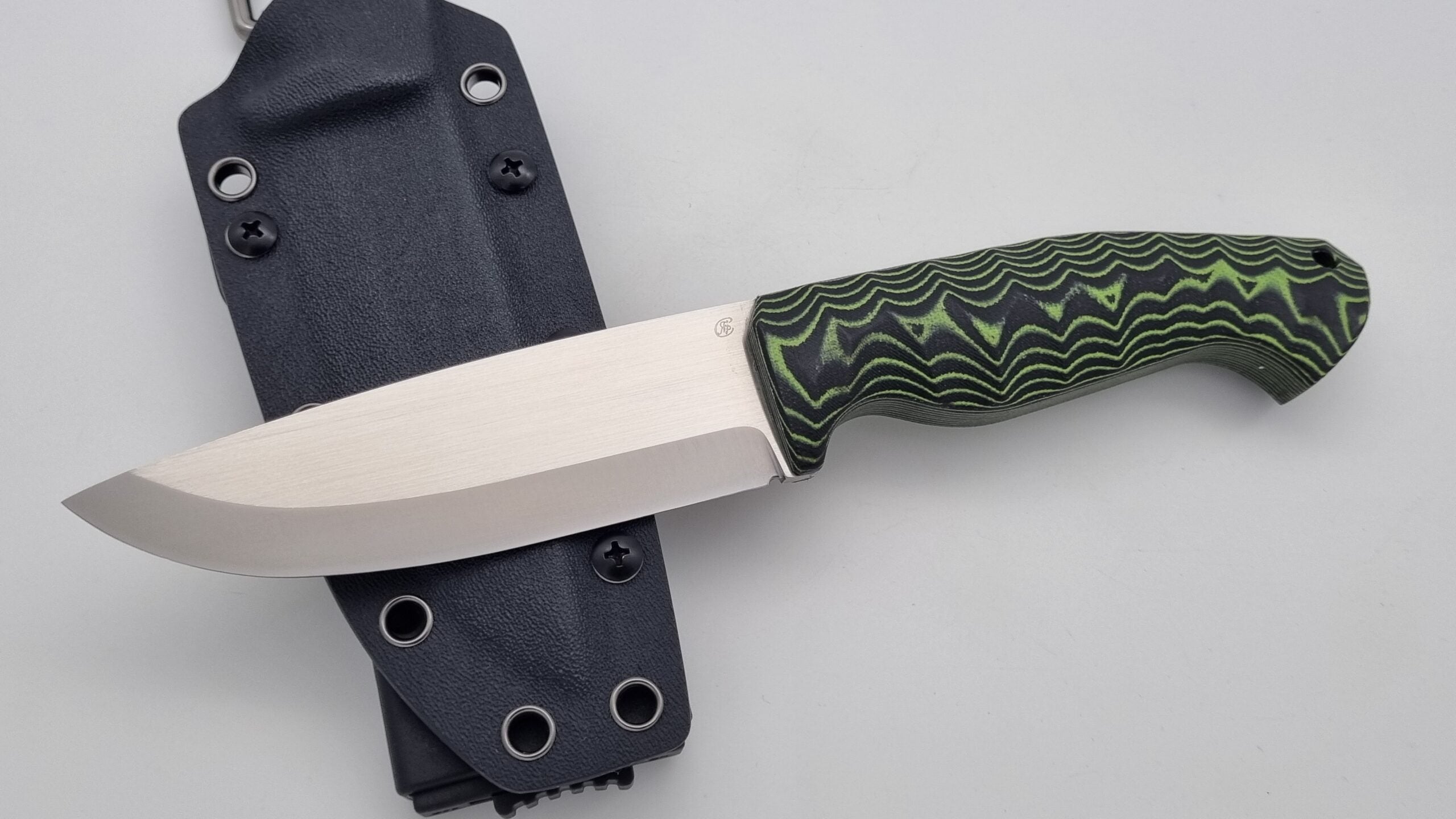 Waräger JARS Bushcraft Survival Jagd Outdoor Messer Neon/Black Micarta Kydex