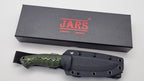 Waräger JARS Bushcraft Survival Jagd Outdoor Messer Neon/Black Micarta Kydex