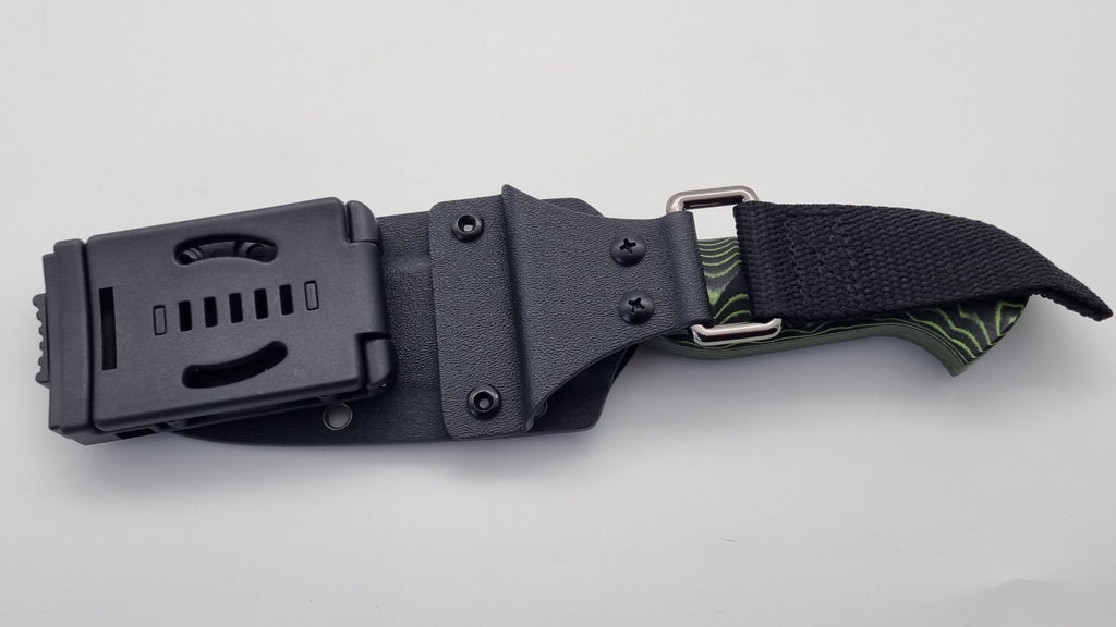 Waräger JARS Bushcraft Survival Jagd Outdoor Messer Neon/Black Micarta Kydex