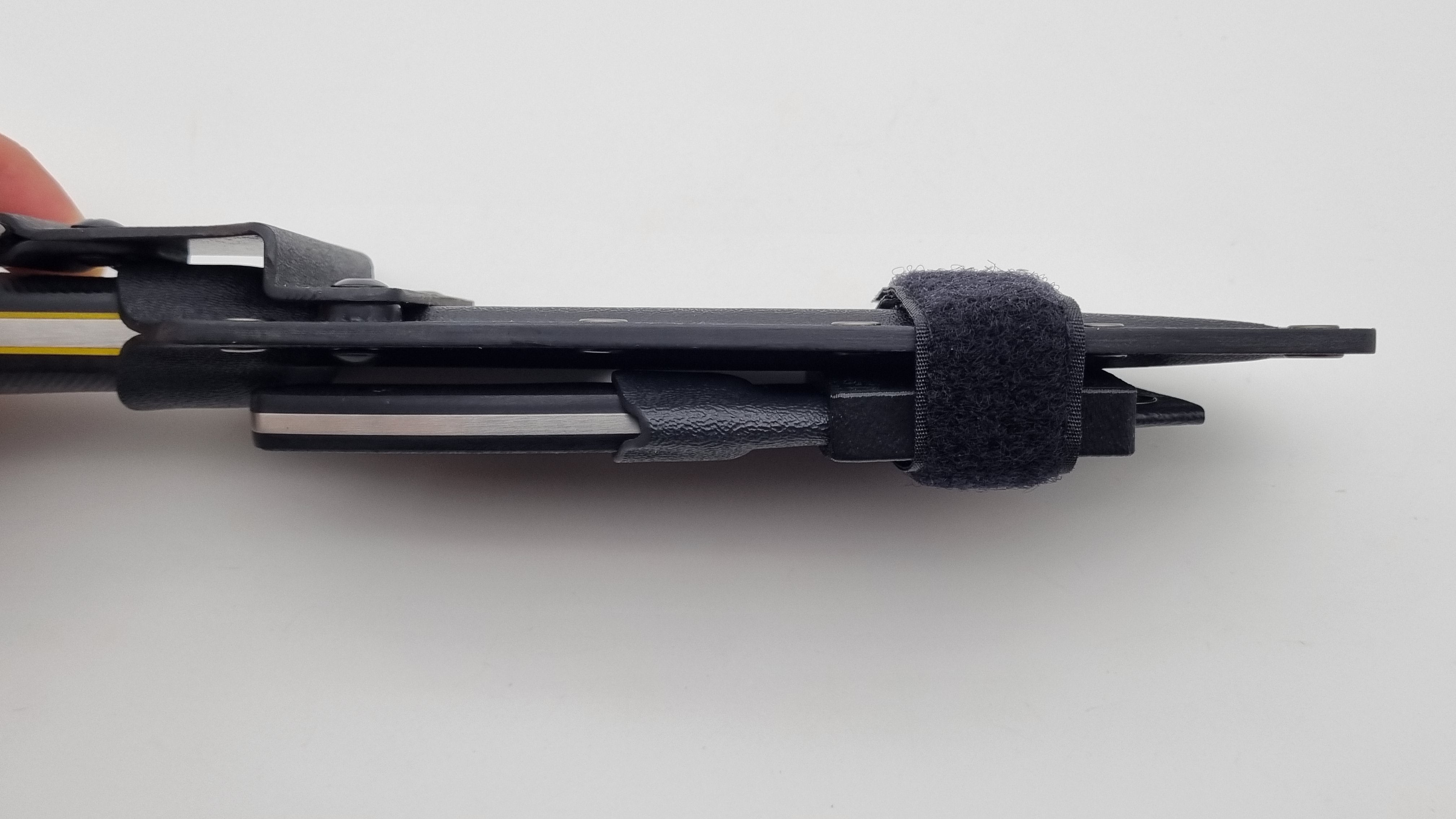 Universal Tandem Adapter "gesteckt" Made in Germany mit Klettstreifen für Paar Trageweise